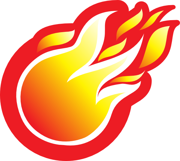 Fire Ball Icon Clip Art at Clker.com - vector clip art online, royalty