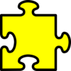 Yellow Puzzle Piece Clip Art