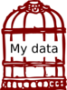 Data In A Cage Clip Art