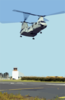 A Ch-46 Sea Knight Assigned To The Dragon Whales Of Helicopter Combat Support Squadron Eight (hc-8), Evacuate Aircraft Inland. Clip Art