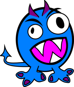 Blue And Purple Monster Clip Art