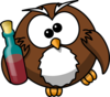 Drunk Owl Clip Art