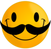 Smile With Mustache Clip Art