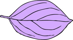 Light Purple Oval Leaf Clip Art