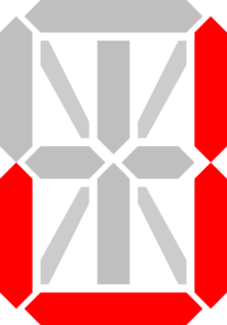Segment Display J Clip Art