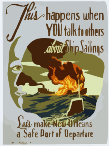 This Happens When You Talk To Others About Ship Sailings Let S Make New Orleans A Safe Port Of Departure / John Mccrady. Clip Art