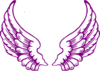 Purple Guardian Angel Wings Clip Art
