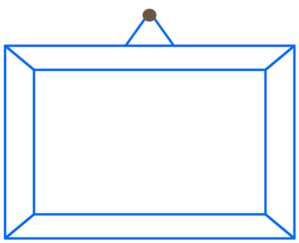 Blue Hanging Frame Clip Art At Clker Com Vector Clip Art Online Royalty Free Public Domain