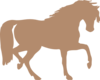 Taupe Horse Clip Art