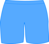 Blue Bathing Shorts Clip Art
