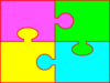 Square Jigsaw Puzzle Clip Art