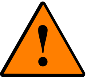 Black Orange Black Warning 1 Clip Art