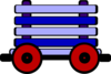 Loco Train Carriage Blue Clip Art