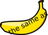 Banana Maths Vocabulary The Same As Clip Art