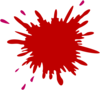 Dark Red Splash Clip Art