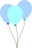 Emmas Blue Balloons Clip Art