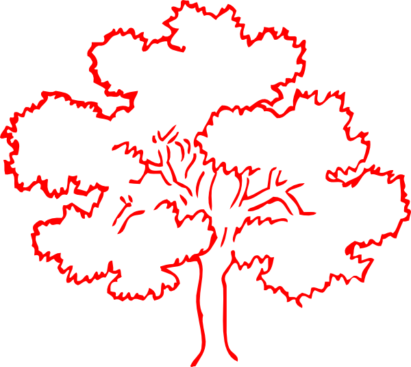 Red Oak Tree Silhouette Clip Art at Clker.com - vector clip art online