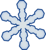 Simple Snowflake Clip Art at Clker.com - vector clip art online ...