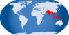 World Globe Highlighted Far East Clip Art
