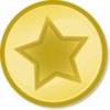 Yellow Circled Star Clip Art