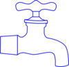Faucet Blue Clip Art