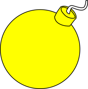 Yellow Bomb Clip Art
