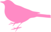 Pink Bird Profile Clip Art