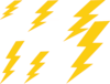 Thunder Bolt Plain Clip Art