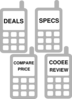 Icon Mobile Phone 4 Grey Clip Art