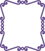 Scrolly Frame New Purple Clip Art