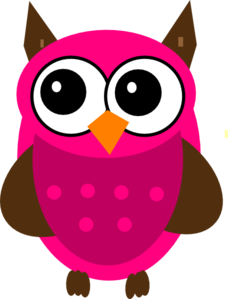 Baby Shower Pink Owl Clip Art