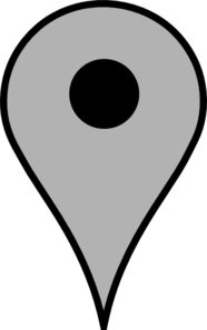 Map Pin Gray Clip Art