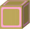 Block Plain Pink Clip Art