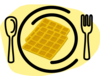 Waffle Plate Fork Clip Art