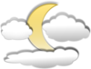 Clouds And The Moon Clip Art