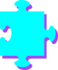 Turquoise Purple Puzzle Clip Art