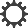 Gray Cogwheel Clip Art