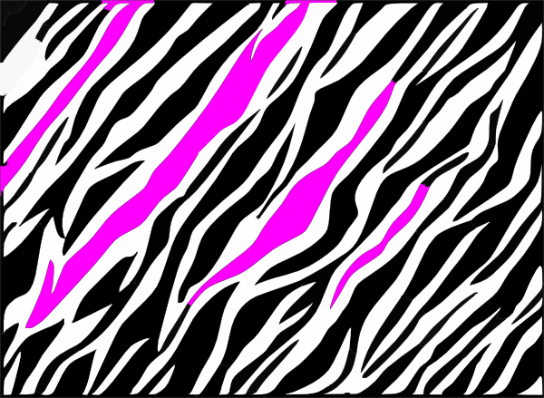 Zebra Print Pink Clip Art at Clker.com - vector clip art online ...