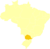 Mapa Brasil Destaque Pr Clip Art
