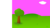 Pink Background Landscape Clip Art