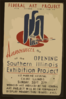 Federal Art Project, Works Progress Administration, Announces The Opening Of The Southern Illinois Exhibition Project ... Clip Art