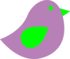 Purple Little Bird Clip Art
