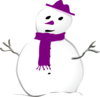 Purplesnowman Clip Art