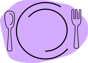 Violet Plate Clip Art