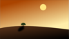 Sunset And Tree Background Clip Art