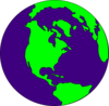 Dark Purple Earth Clip Art