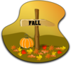 Fall Wood Sign Clip Art