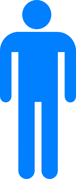 Blue Restroom Man 2 Clip Art At Clker Com Vector Clip