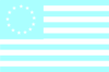 Light Blue Old American Flag Clip Art