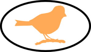 Orange Finch Clip Art